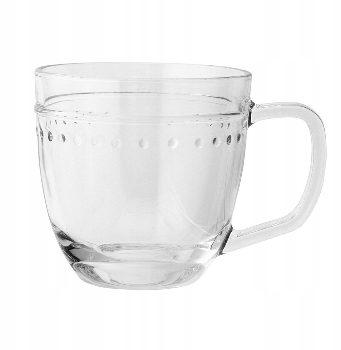 Oslo Relief Glazen Mok 420 ml - Elegant en functioneel