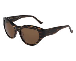DONNA KARAN DO517S 233 CRYSTAL BROWN HORN 54/19/140 Vrouw Zonnebrillen