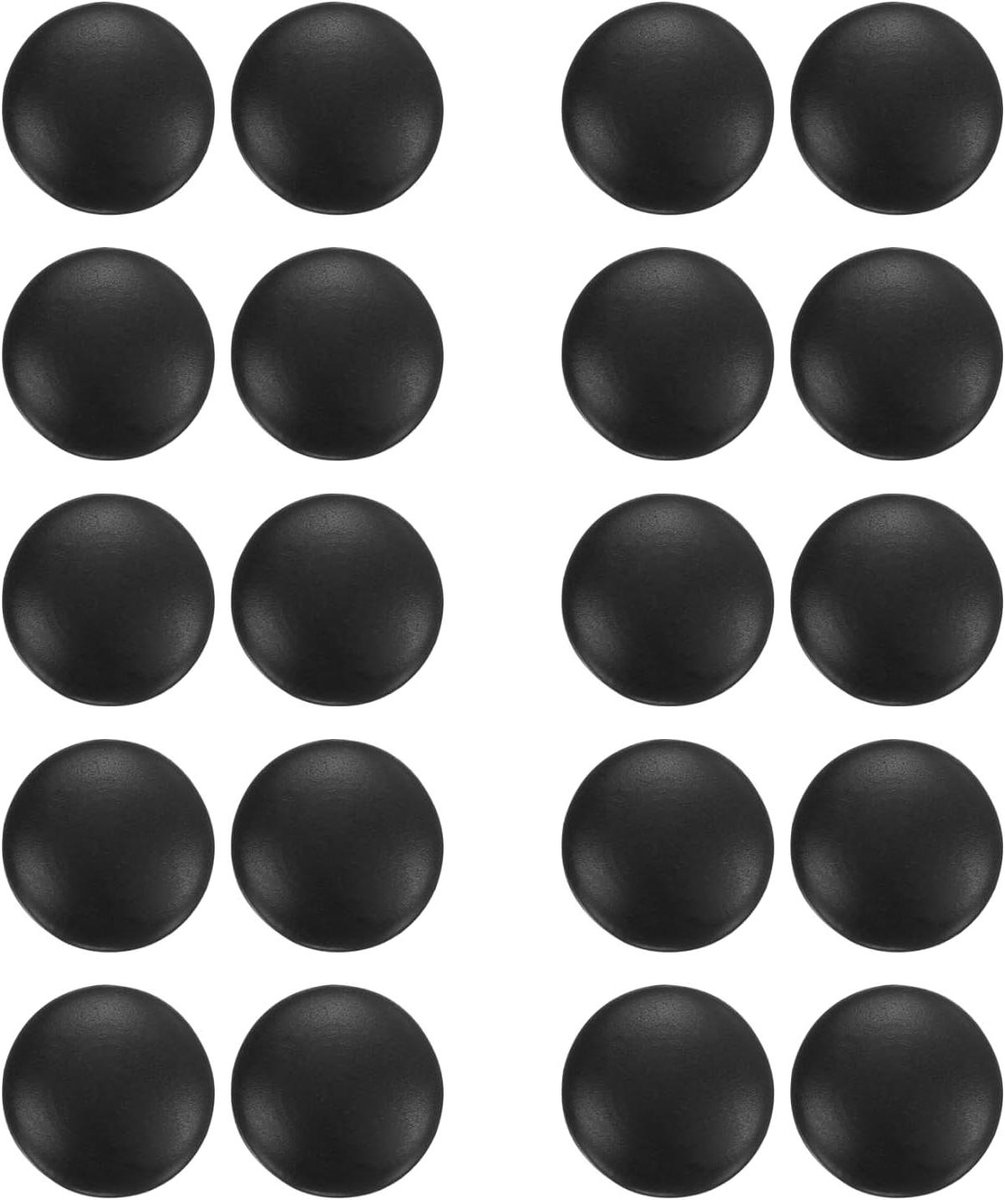 10 paar ronde siliconen brillenoorknoppen 12 mm zwart antislip brilbeugelhouder
