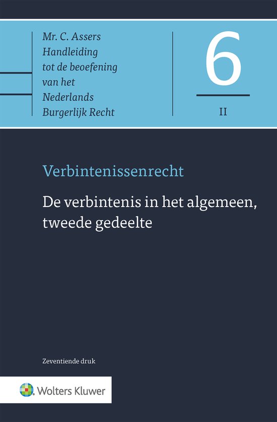 Asser 6-II De verbintenis in het algemeen, tweede gedeelte - cover