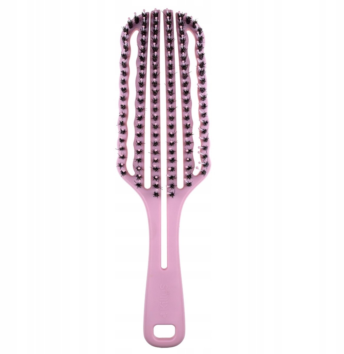 KillyS Pig Hair Brush - Roze Haarborstel voor Alle Haartypes