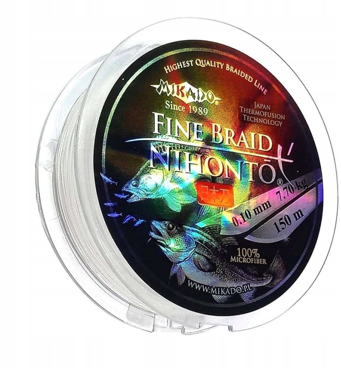 Mikado Nihonto Fine Braid 0.50mm - 150m Wit - 41.80kg Vislijn