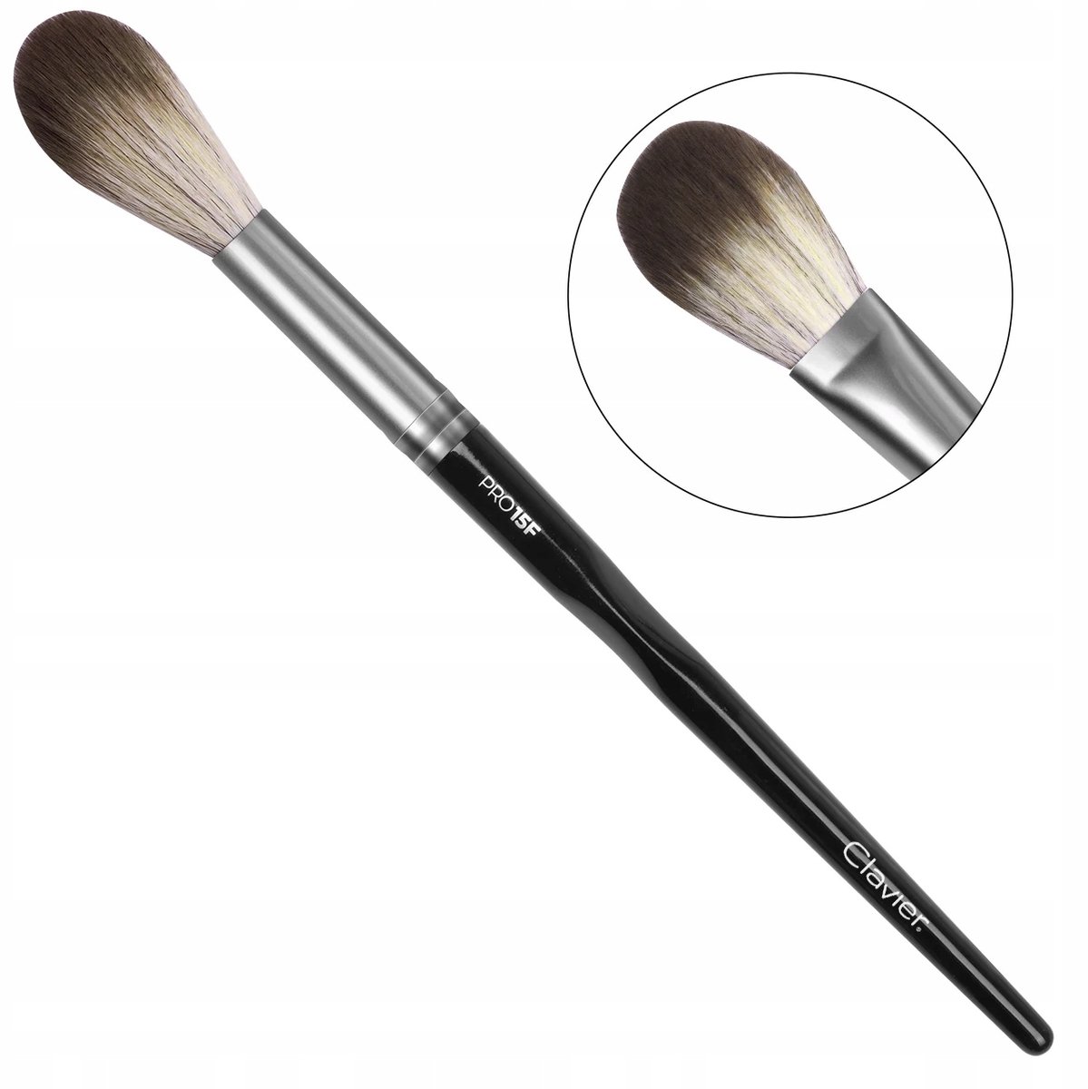 Clavier PRO 15F Penseel voor Highlighter & Blusher - Precisie & Luxe
