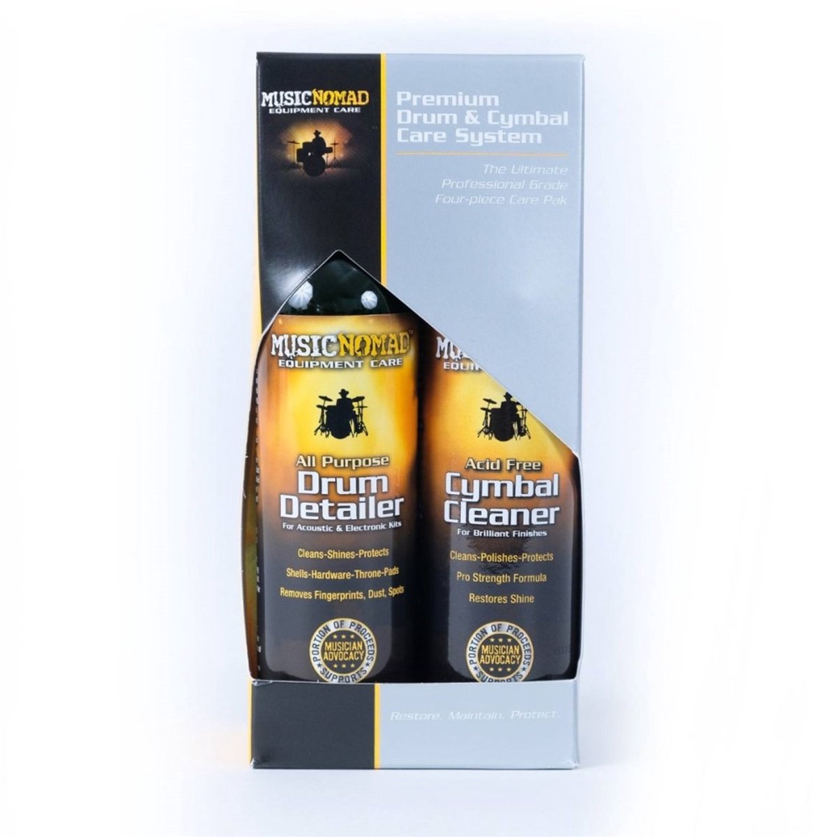 Music Nomad MN112 Drum & Cymbal Care Kit 2 x 240 ml - Accessoire voor drums