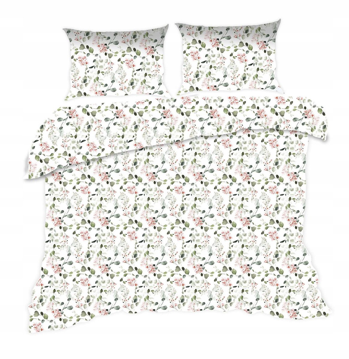 Decoratief katoenen beddengoed 160x200 met bloemmotief
