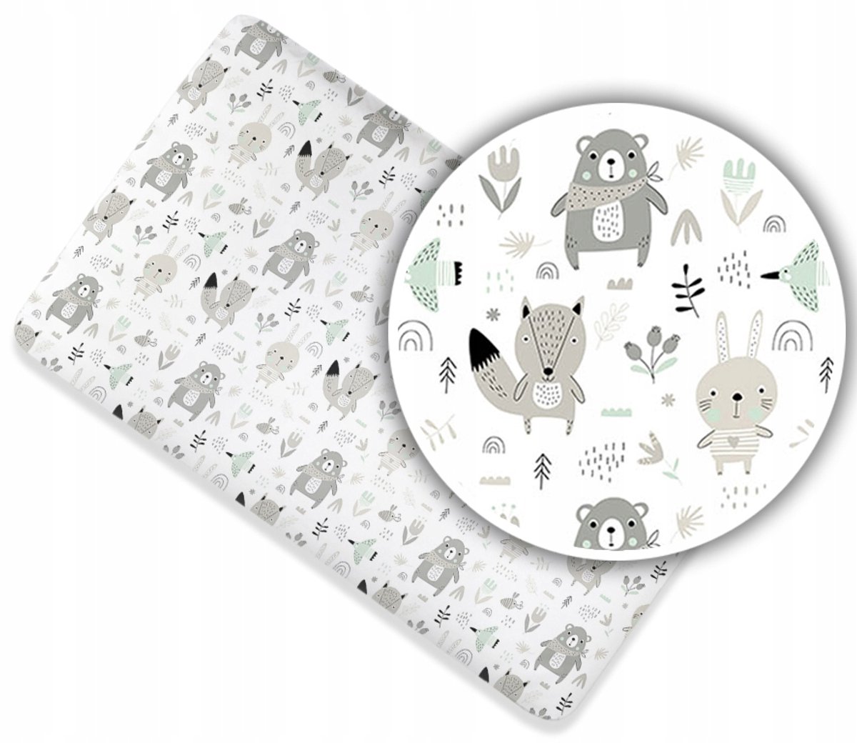 Katoenen hoeslaken Kinderbed 120x60cm - Diverse designs