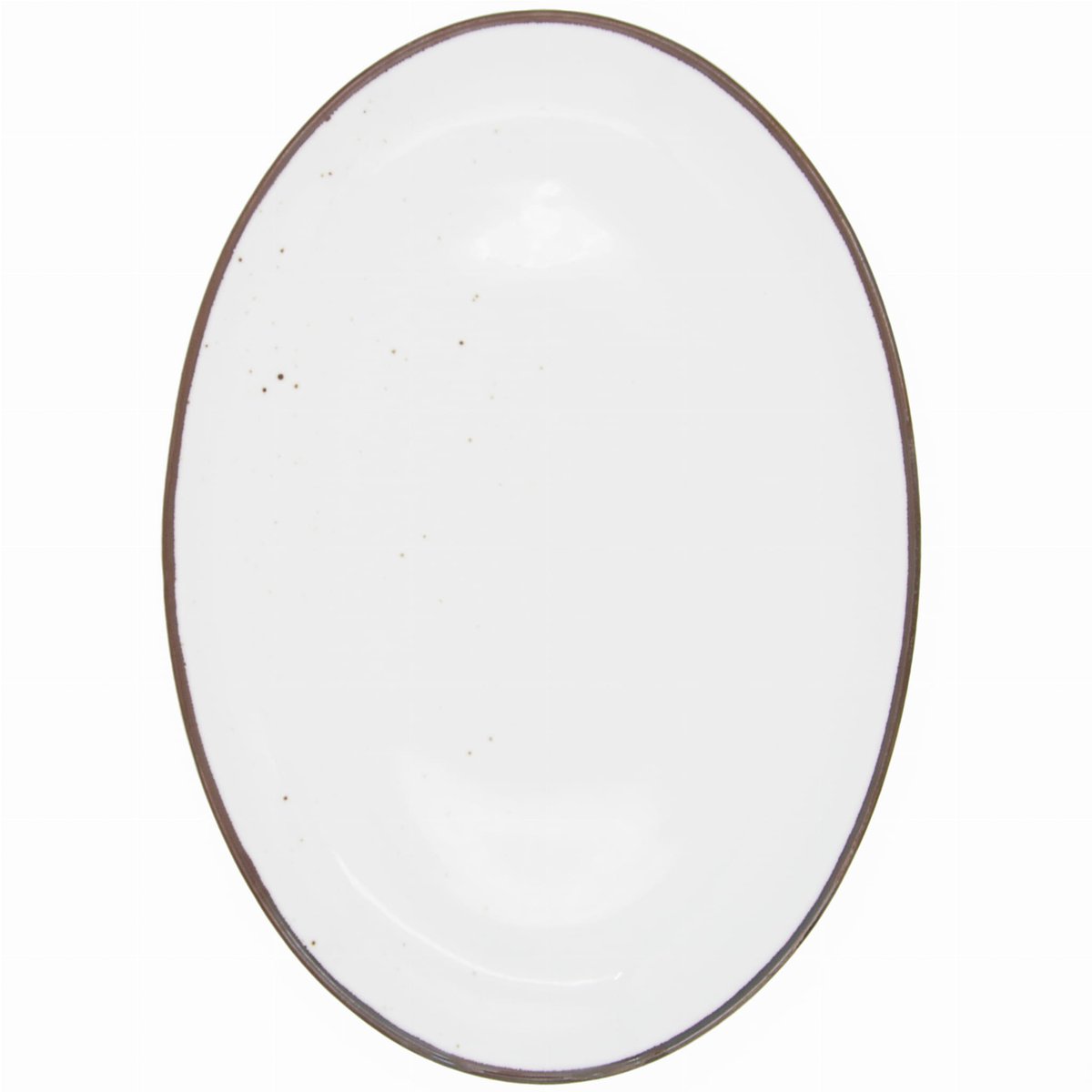 De Rustieke Sneeuwsneeuw Ovale 36 cm - Handgemact Porselein