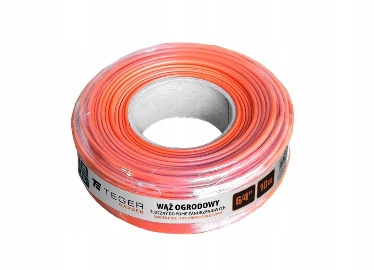 Teger Druk Slang 6/4" 10m - Voor Dompelpompen & Afvalwater
