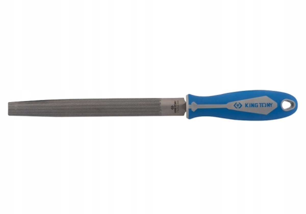 King Tony Halfronde Vijl 250mm met Ergonomisch Handvat