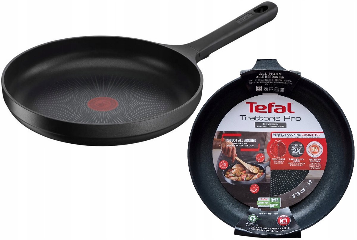 Tefal Trattoria Koekenpan 28cm - Geschikt voor Inductie & Oven