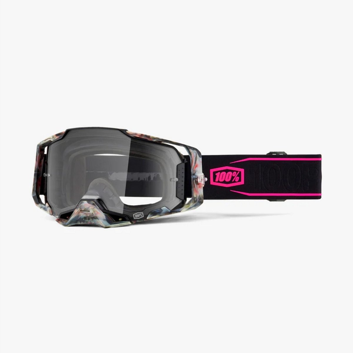 100% Armega Sarcelle-bril - Helder Glas Zwart/Roze