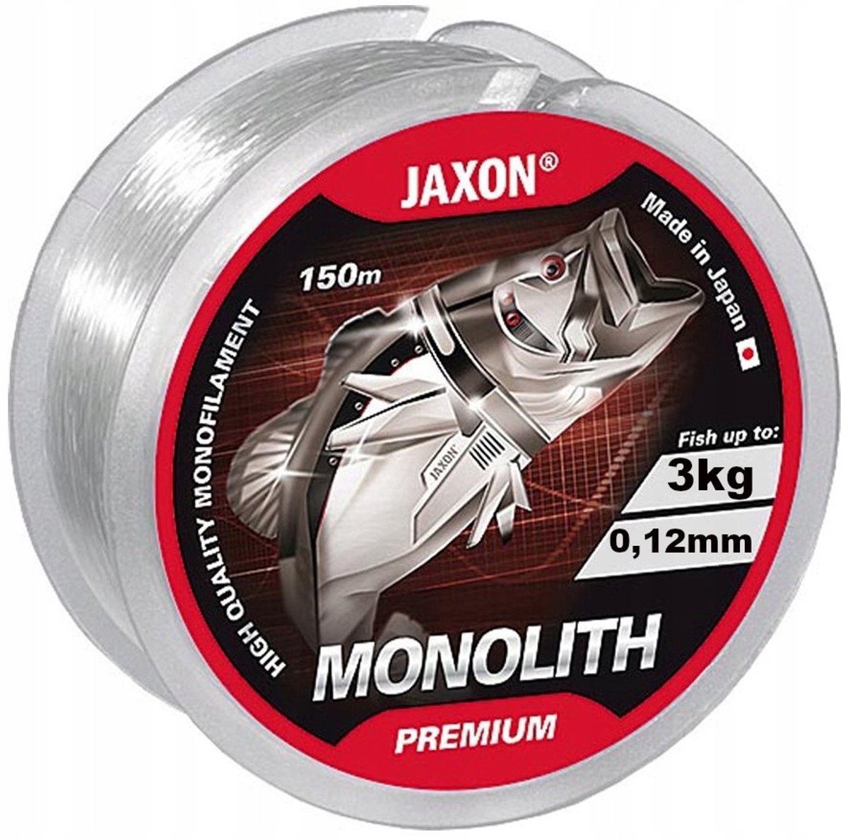 Jaxon Monolith Premium Vislijn 0,12mm 150m - Transparant