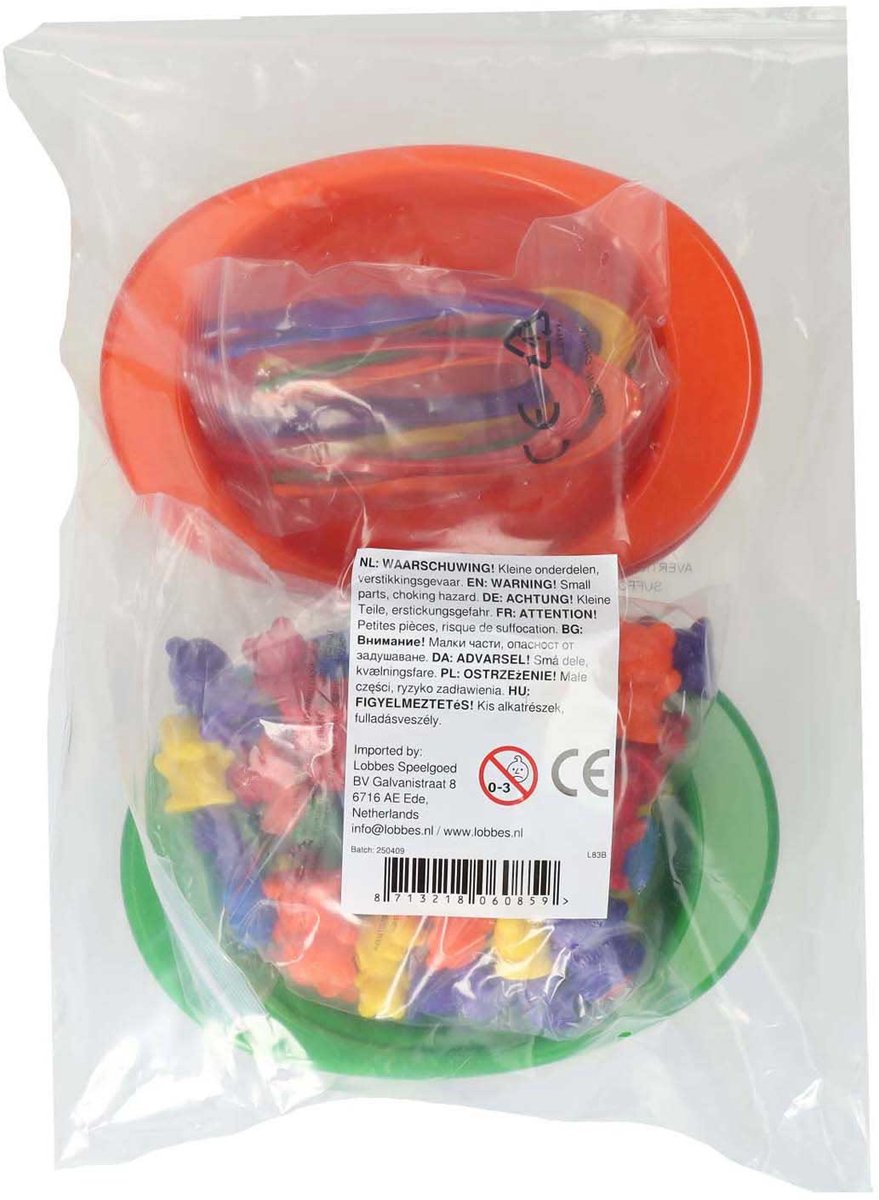 Sorteerset met 6 Gekleurde Schaaltjes