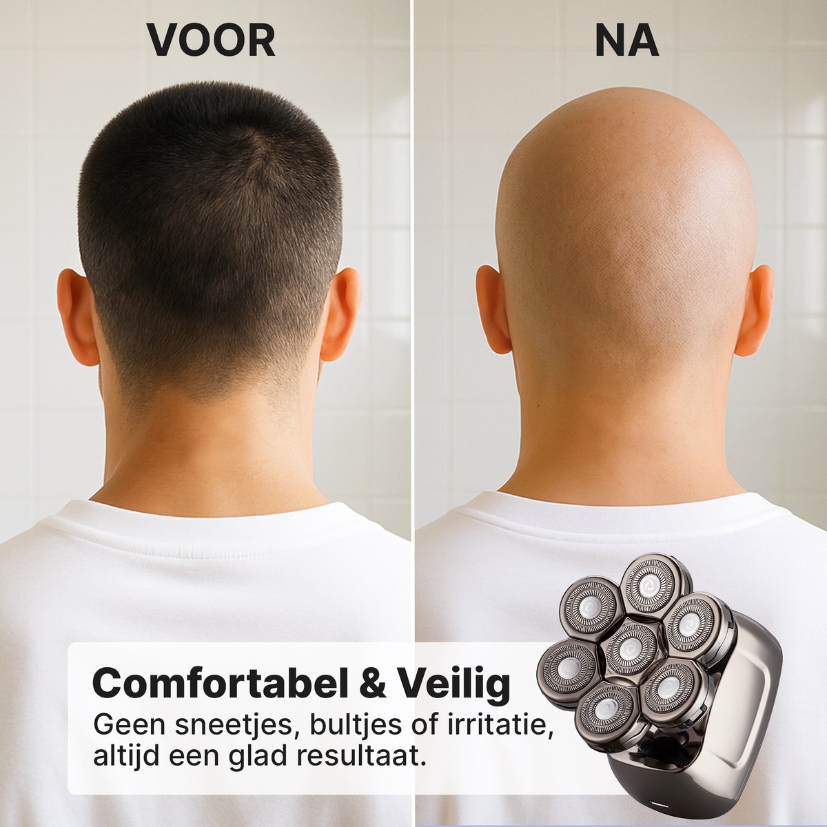 Carewat Glad Pro - Scheerapparaat Mannen - Elektrisch 6-in-1 - afbeelding 2