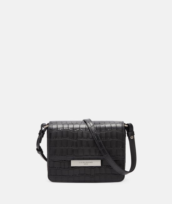 LIEBESKIND BERLIN Sac à épaule bandoulière Alex New Croco Crossbody Black Noir
