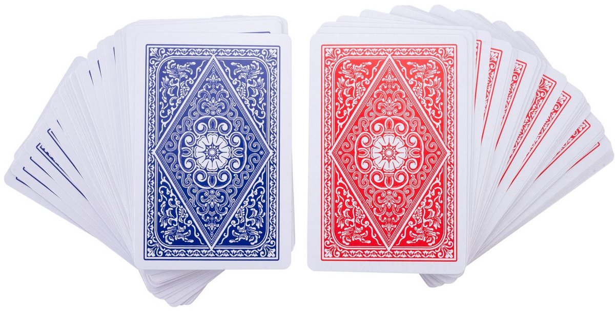 Longfield Speelkaarten – 2 Sets in Kunststof Doosje – 4 Indexen – Duurzaam Kaartspel voor Familiespel & Gezelschapsspellen – Engelhart — afbeelding 4