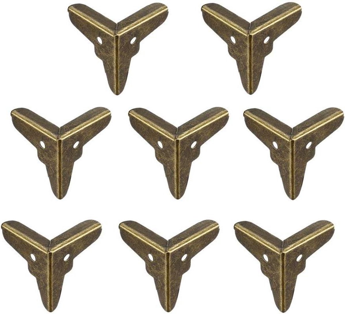 Metalen hoekbeschermers voor doos - Set van 8 stuks - 20 x 20 x 20 mm - Randafdekking randbescherming