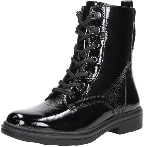 Tamaris Bottes à lacets à lacets Laque noir - Taille 37