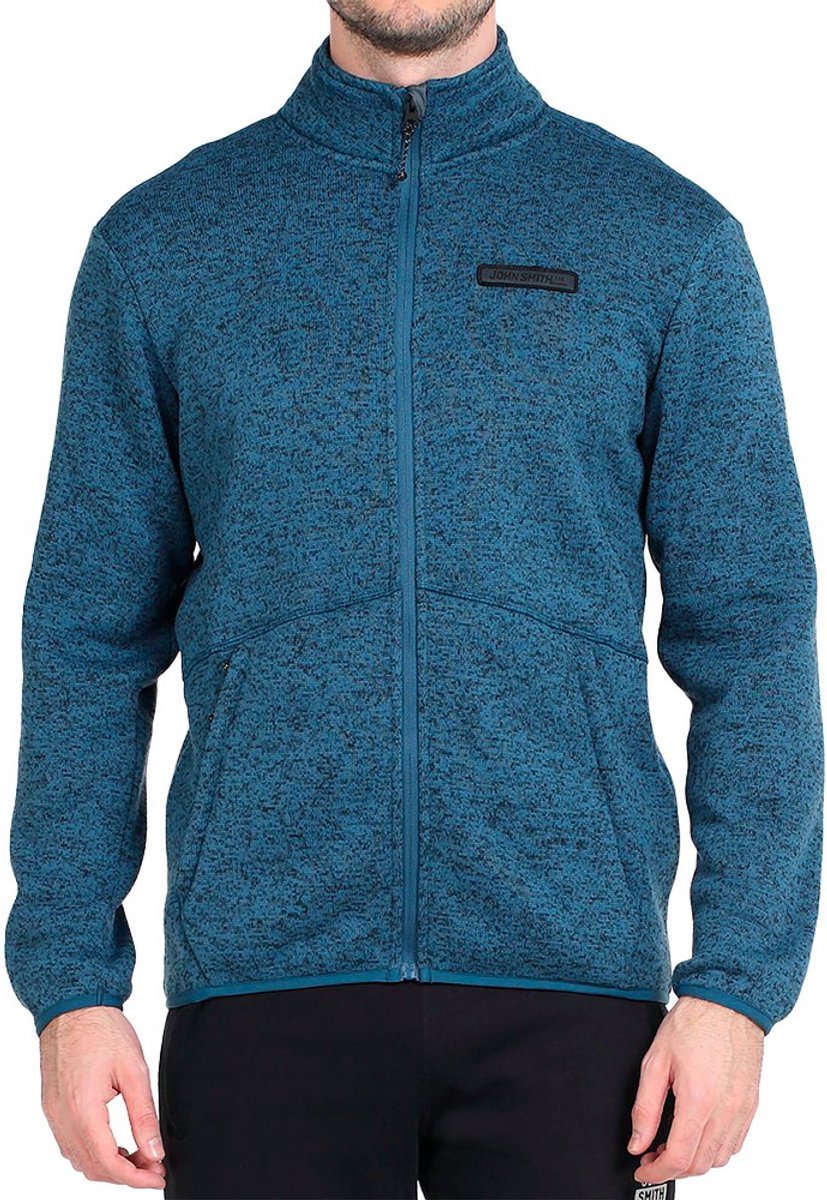 John Smith Jari Fleece Met Volledige Rits Blauw S Man