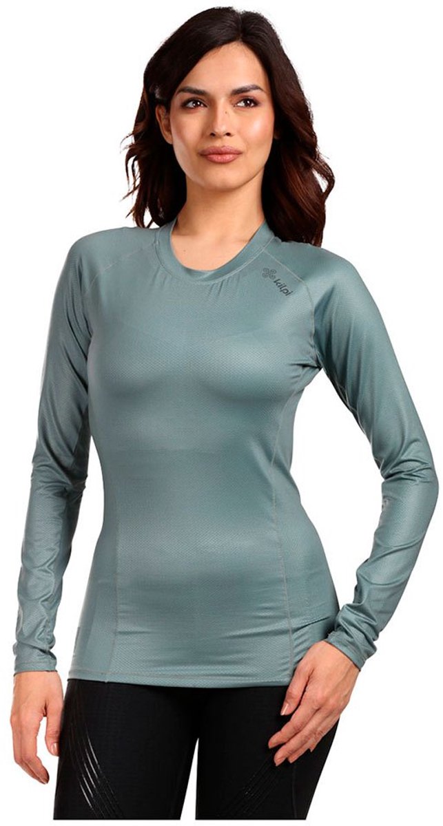 Kilpi Spoleto T-shirt Met Lange Mouwen Vrouw Groen
