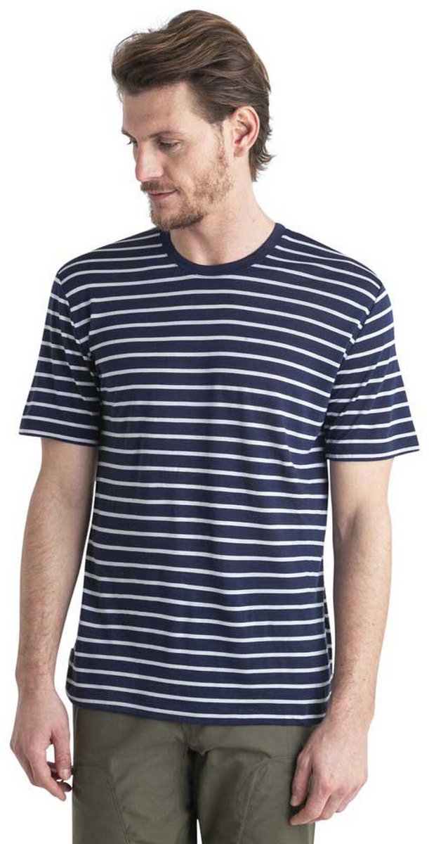 Icebreaker Merino Drayden T-shirt Met Korte Mouwen Veelkleurig Man Marineblauw