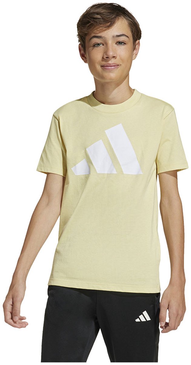 Adidas Essentials T-shirt Met Korte Mouwen 7-8 Years Kinderen Geel