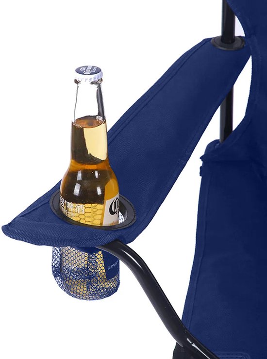 Lopoleis® Campingstoel - Klapstoel - Campingstoel opvouwbaar - Visstoel - Vouwstoel - Strandstoel - Inklapbaar - Lichtgewicht - Outdoor Stoel - 1.6kg - Blauw — afbeelding 5