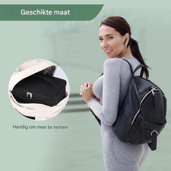 QTTVBTNA -Isothermische Lunchtas 4L - Draagbare Koeltas voor Lunchbox - Compacte Zachte Koelbag voor School, Werk, Picknick, Mannen, Vrouwen en Kinderen - Zwart van QTTVBTNA — afbeelding 5