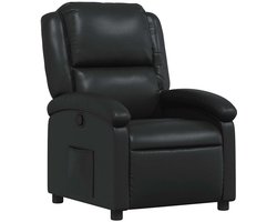vidaXL - Relaxfauteuil - Zwart - Kunstleer