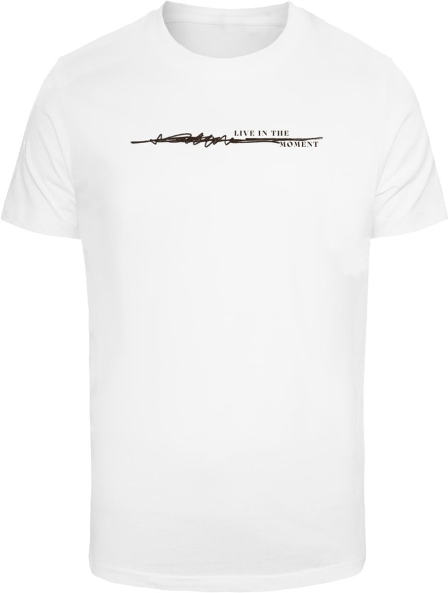 Mister Tee Live In The Moment Heren T-shirt 5XL Wit