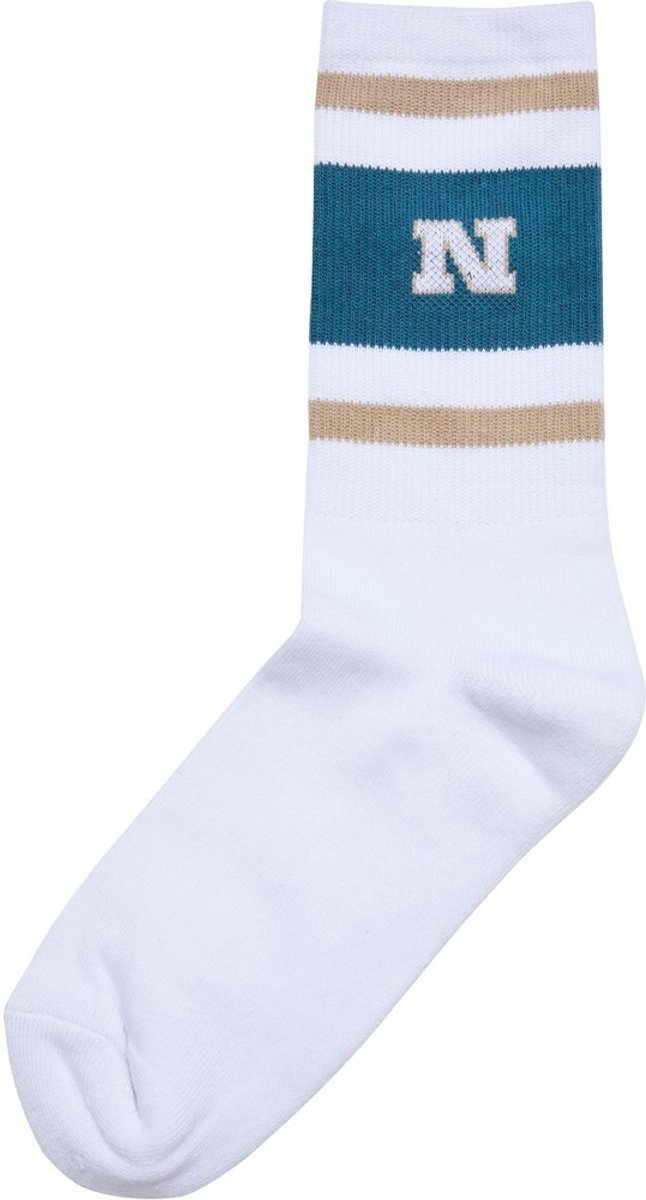 Urban Classics College Team Socks unionbeige/bottlegreen/ Sokken 47/50 Wit