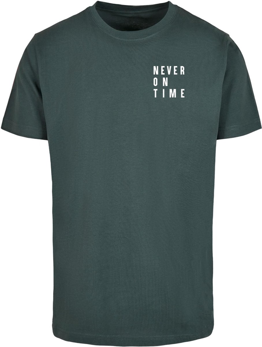 Mister Tee Never On Time Heren Tshirt S Groen