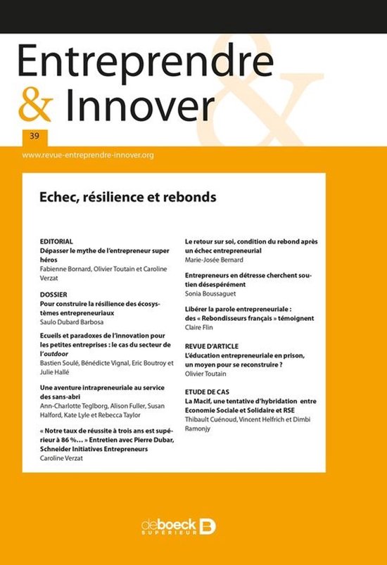 Entreprendre & Innover - cover