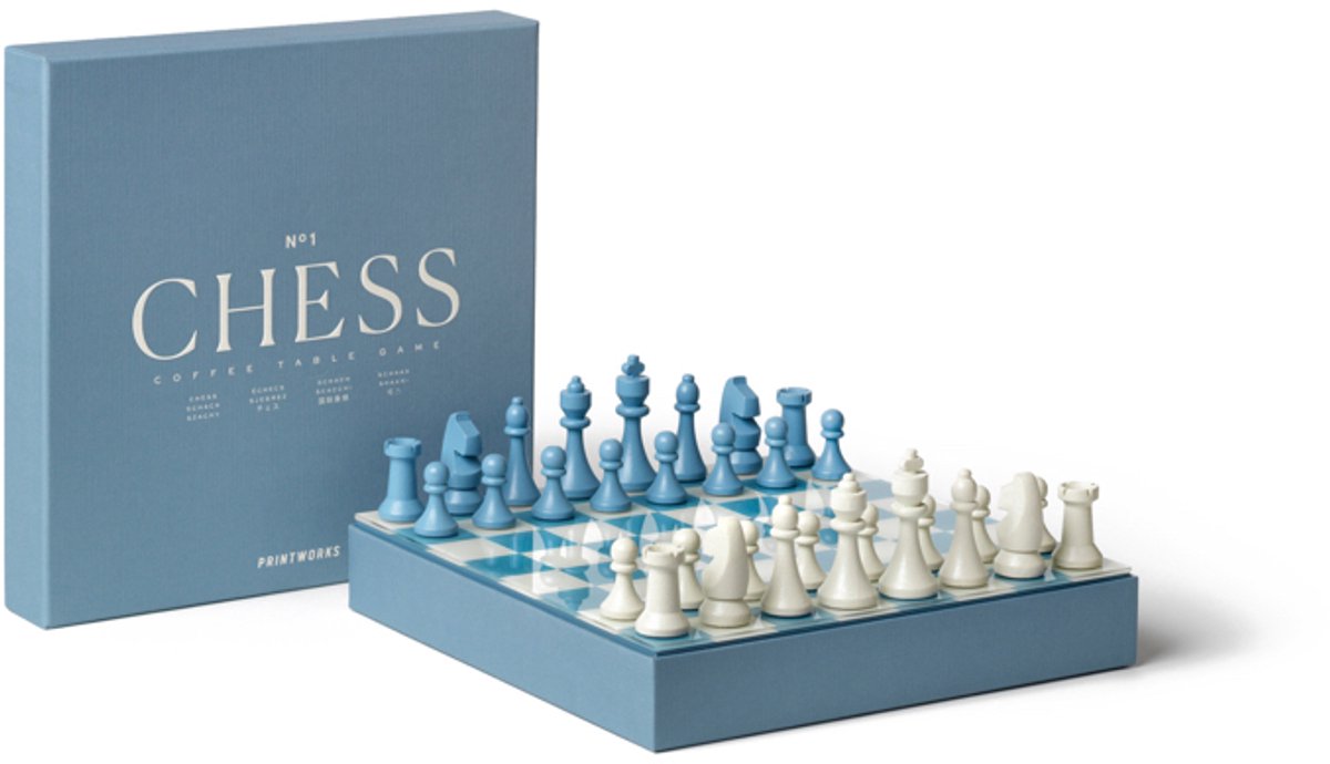 Printworks Spel Classic - Chess - Dusty Blue