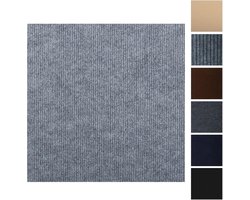 10x Zelfklevende Tapijttegels – Lichtgrijs – 30x30cm Comfortabele Vloertegels – Antislip, Onderhoudsvriendelijk & Eenvoudig te Plaatsen – Geschikt voor Woonkamer, Slaapkamer & Gang