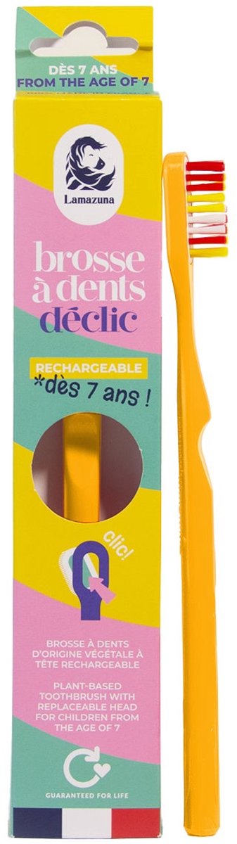 Lamazuna Toothbrush kids yellow 1 Stuks
