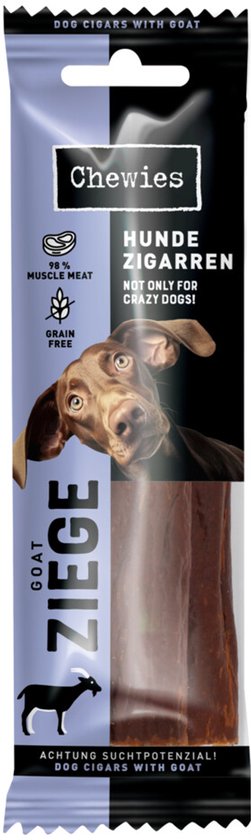 Chewies Hondensigaar Geit - 10 x 75 gr - Voordeelverpakking