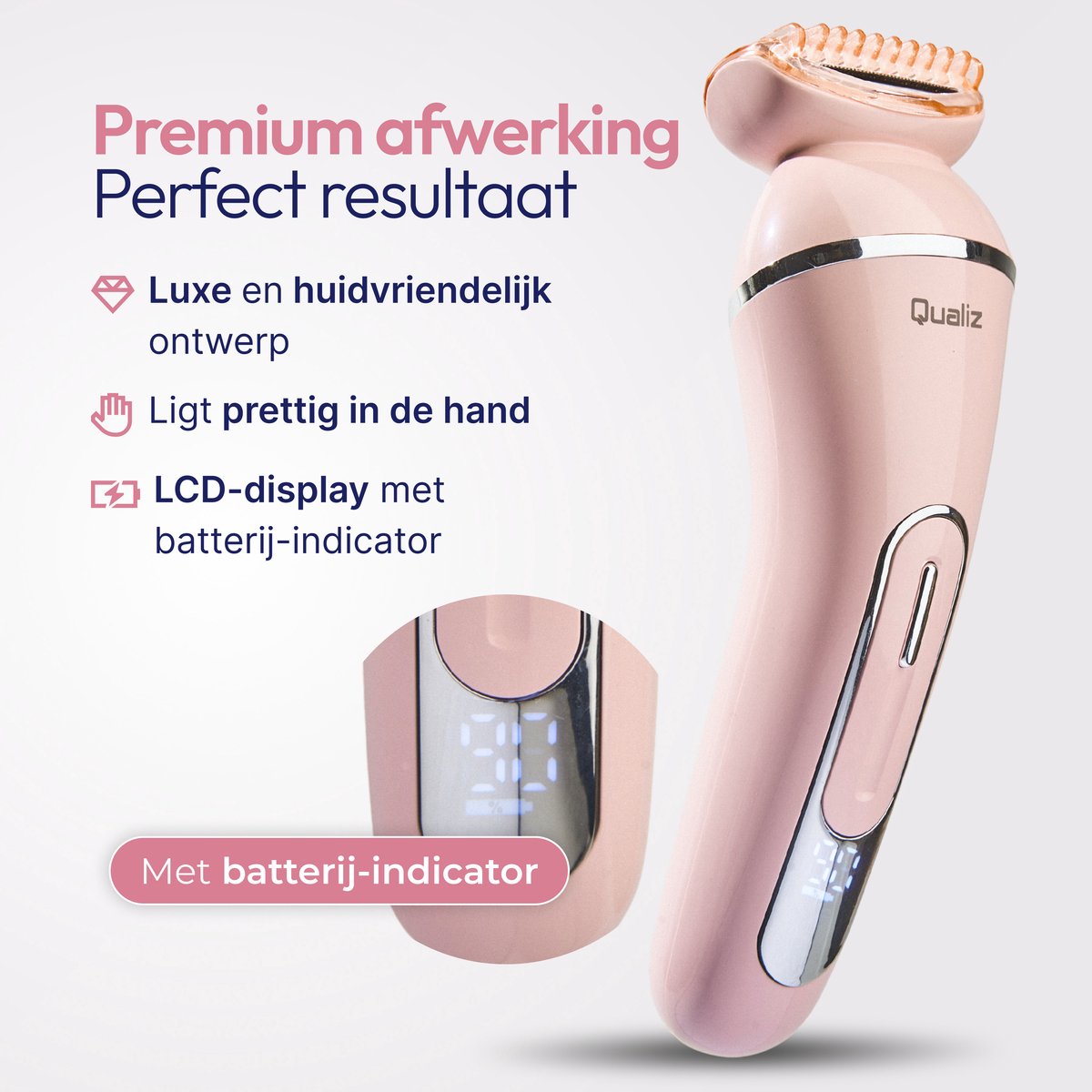 Qualiz 7-in-1 Ladyshave - Epilator & Trimmer thumbnail 3