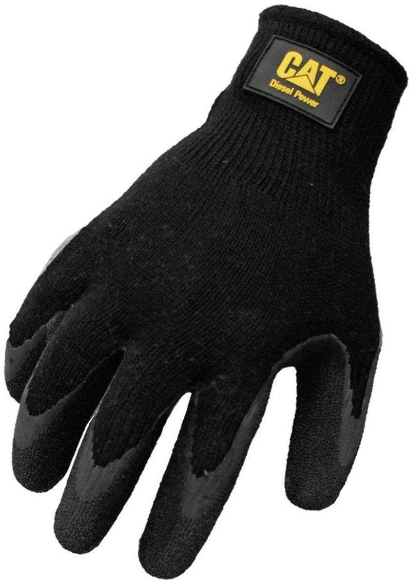 CAT - Ademend Poly/Katoen Handschoenen - Latex Palm En Vingers - Maat M