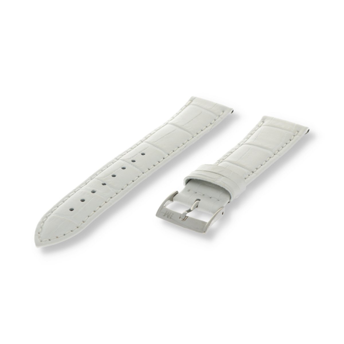 Morellato PMX017BOLLE IG Horlogebandje - Leer - Wit - 12 mm