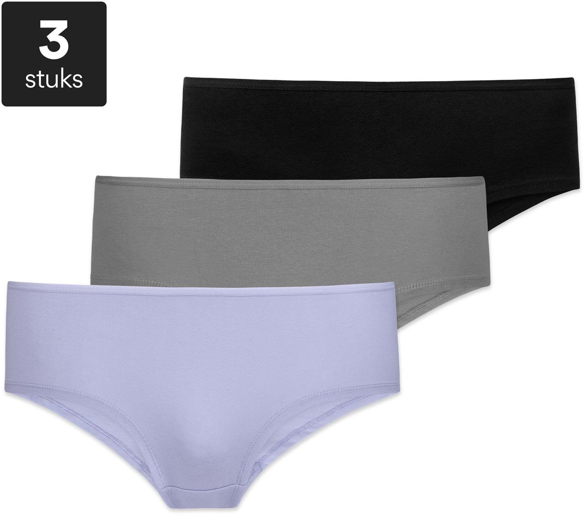 SNOCKS Dames Hipster Slip - 3-Pack Panties van Biokatoen - Comfortabel Ondergoed S-XL
