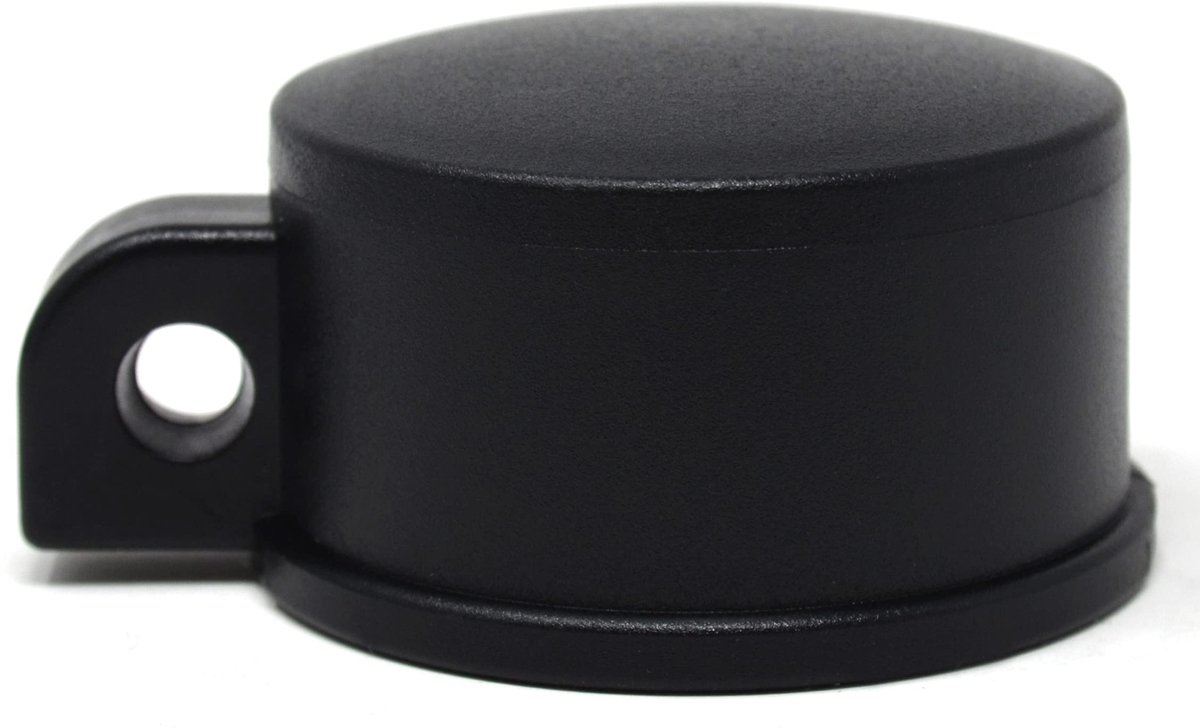 Oogkapjes Set 4 Stuks - Palenkappen Ã˜ 42 mm - Zwart Kunststof