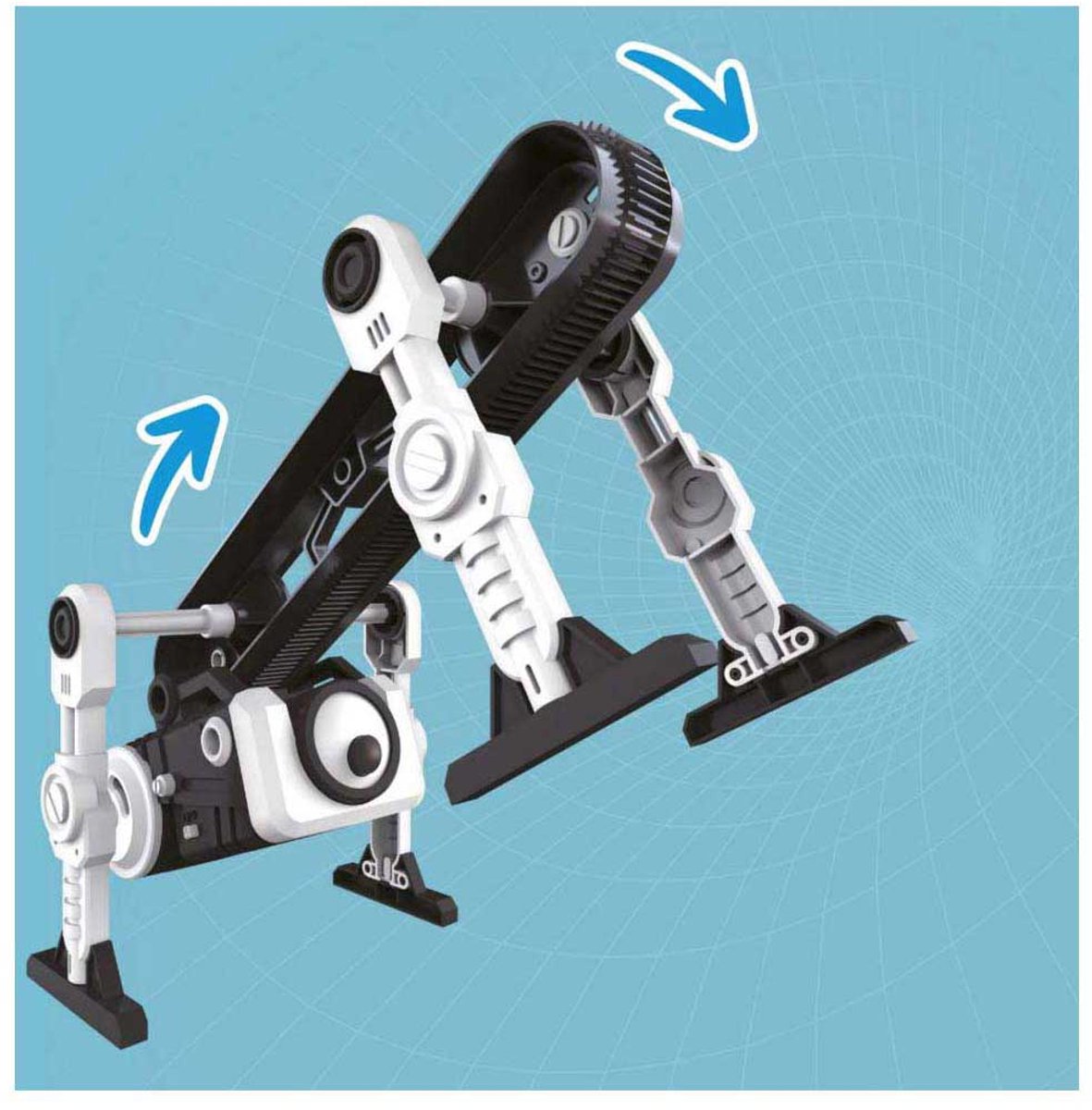 KOSMOS Flip Monster - Experimenteerset - Bouw Je Eigen Klimrobot - Unieke Flip-Aandrijving - Beklimt Trappen en Hindernissen - Robotica en Techniek - STEM Speelgoed - Vanaf 8 Jaar — afbeelding 9