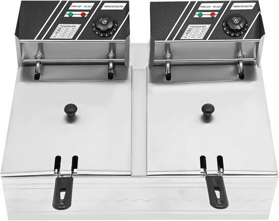 Steba Roestvrijstalen friteuse, 5 liter volume, voor maximaal 1,5 kg frituurgoed, XXL-mand: 10 x 29 x 21,5 cm, DF 300