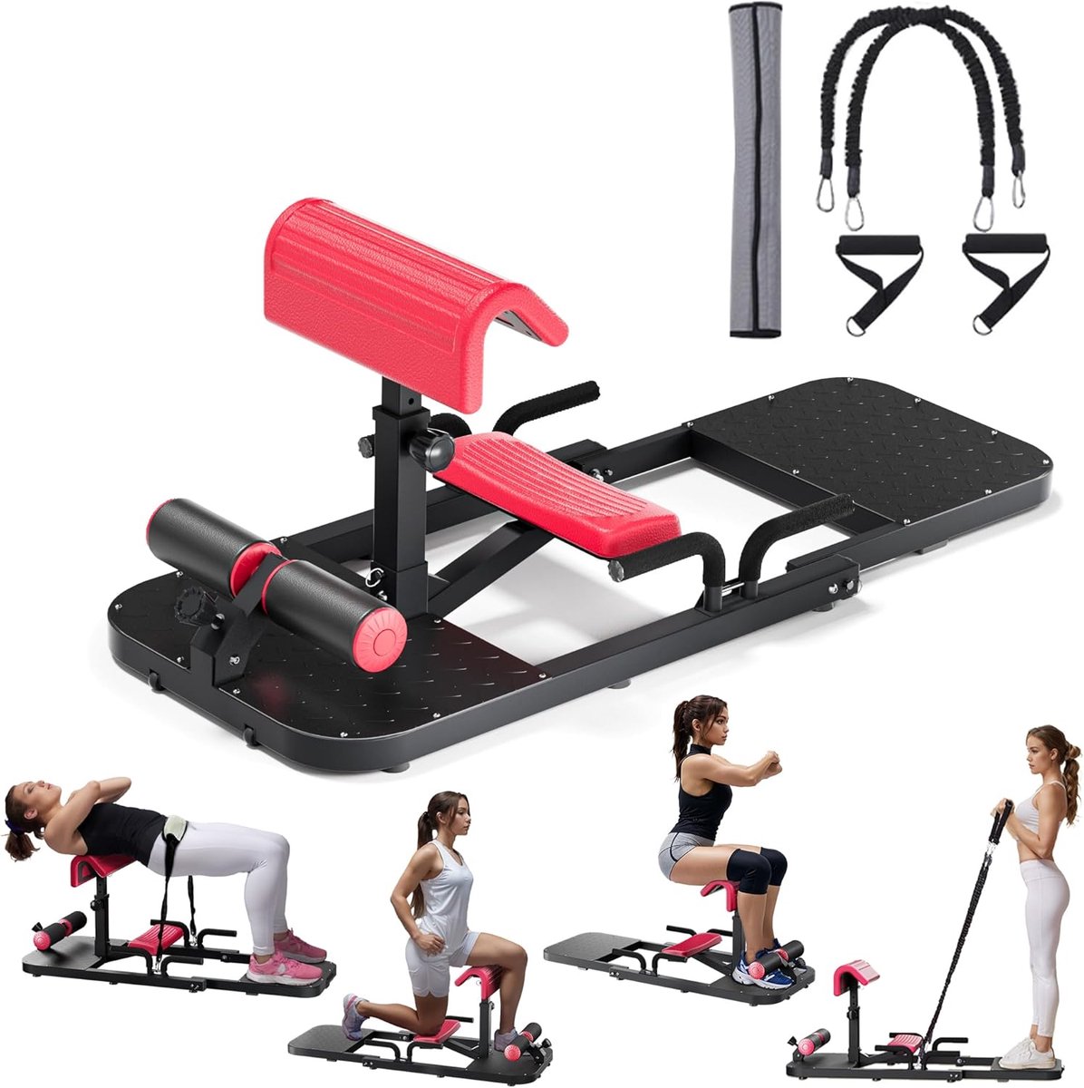 Multifunctionele Deep Sissy Squat Machine voor Thuis - Hip Thrust Apparatuur voor Effectieve Workout