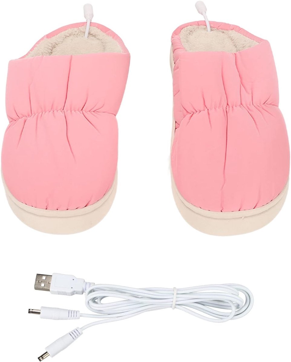 Verwarmde Pantoffels - Elektrische Pluche Schoenen voor Thuisgebruik