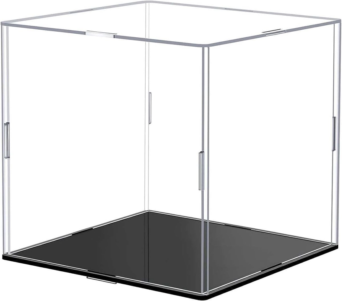 Transparante acryl vitrinekoffer voor popfiguren en verzamelobjecten 15x15x15 cm