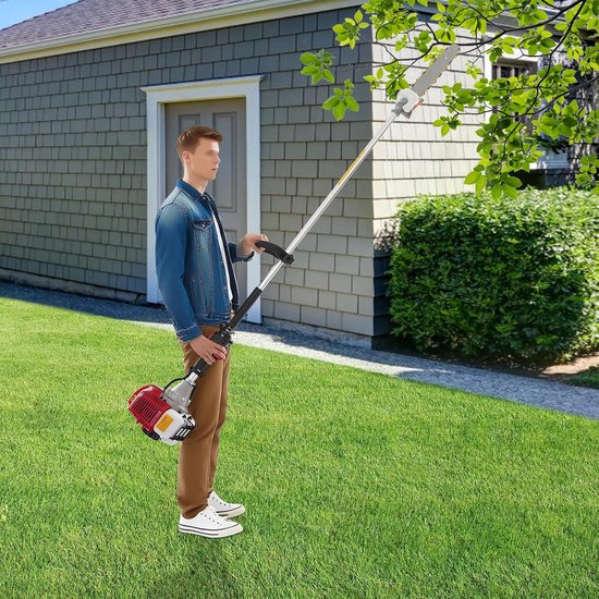 Benzine stangzaag met telescopische stangen en krachtige motor — afbeelding 2