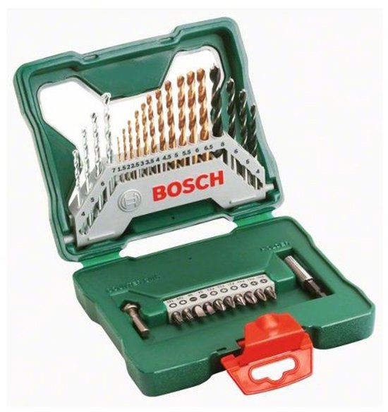 Bosch X-Line borenset - 30-delig - Titanium Plus Serie - Voor hout, metaal en steen