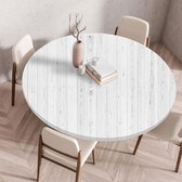 CEWROM Transparant tafelkleed, rond, 110 cm, outdoor tafelkleed